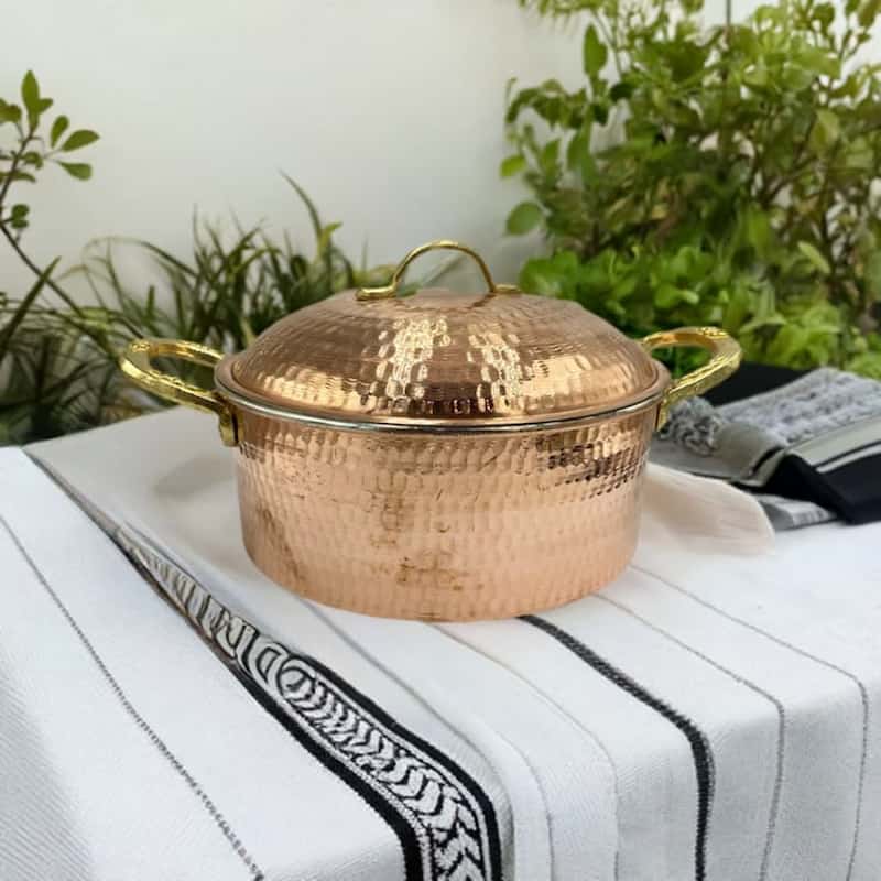 قابلمه مسی سایز ۲۴ با کیفیت ساخت حرفه‌ای